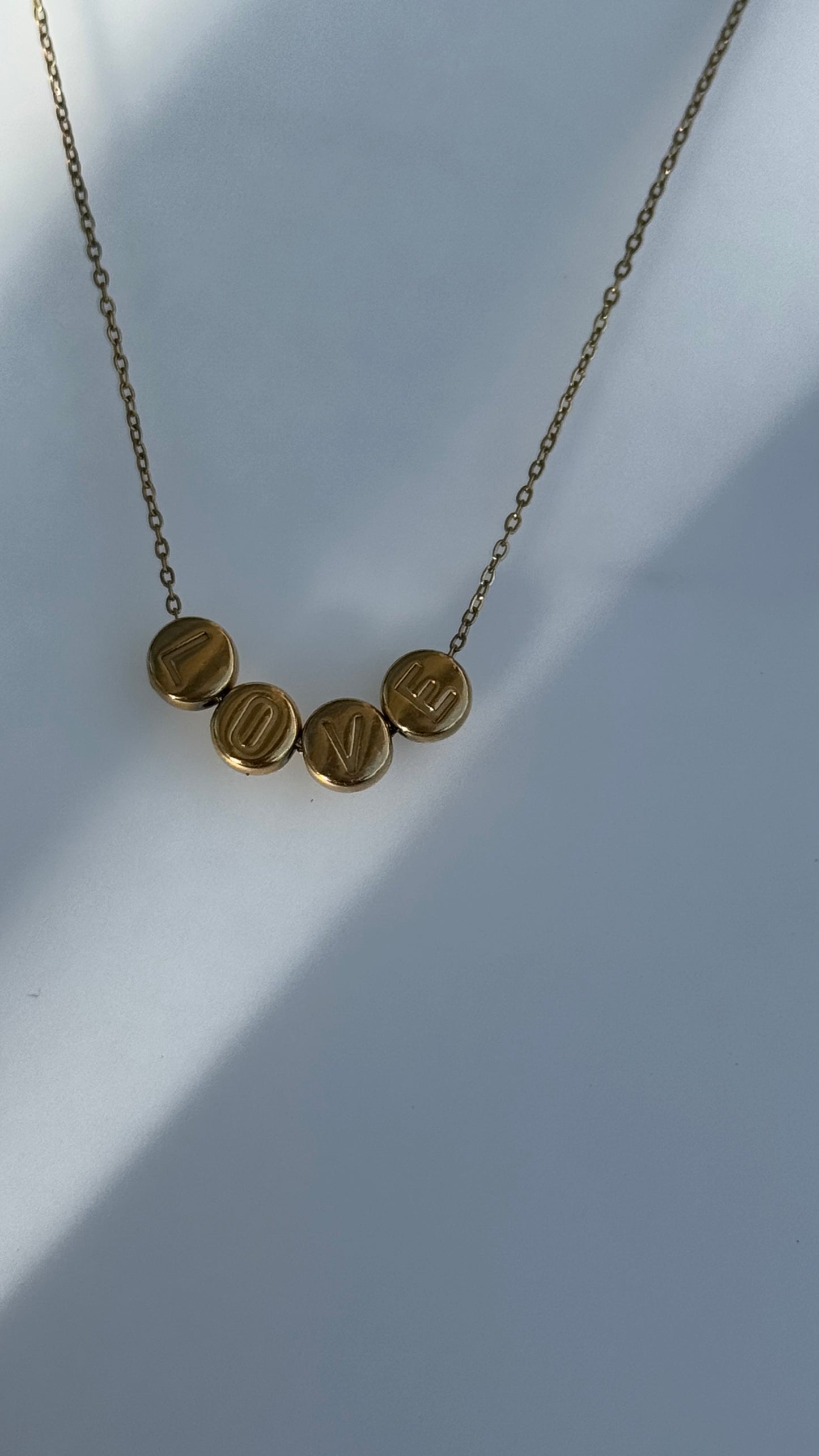 Personalisierte Kette |18 Karat vergoldet | wasserfest