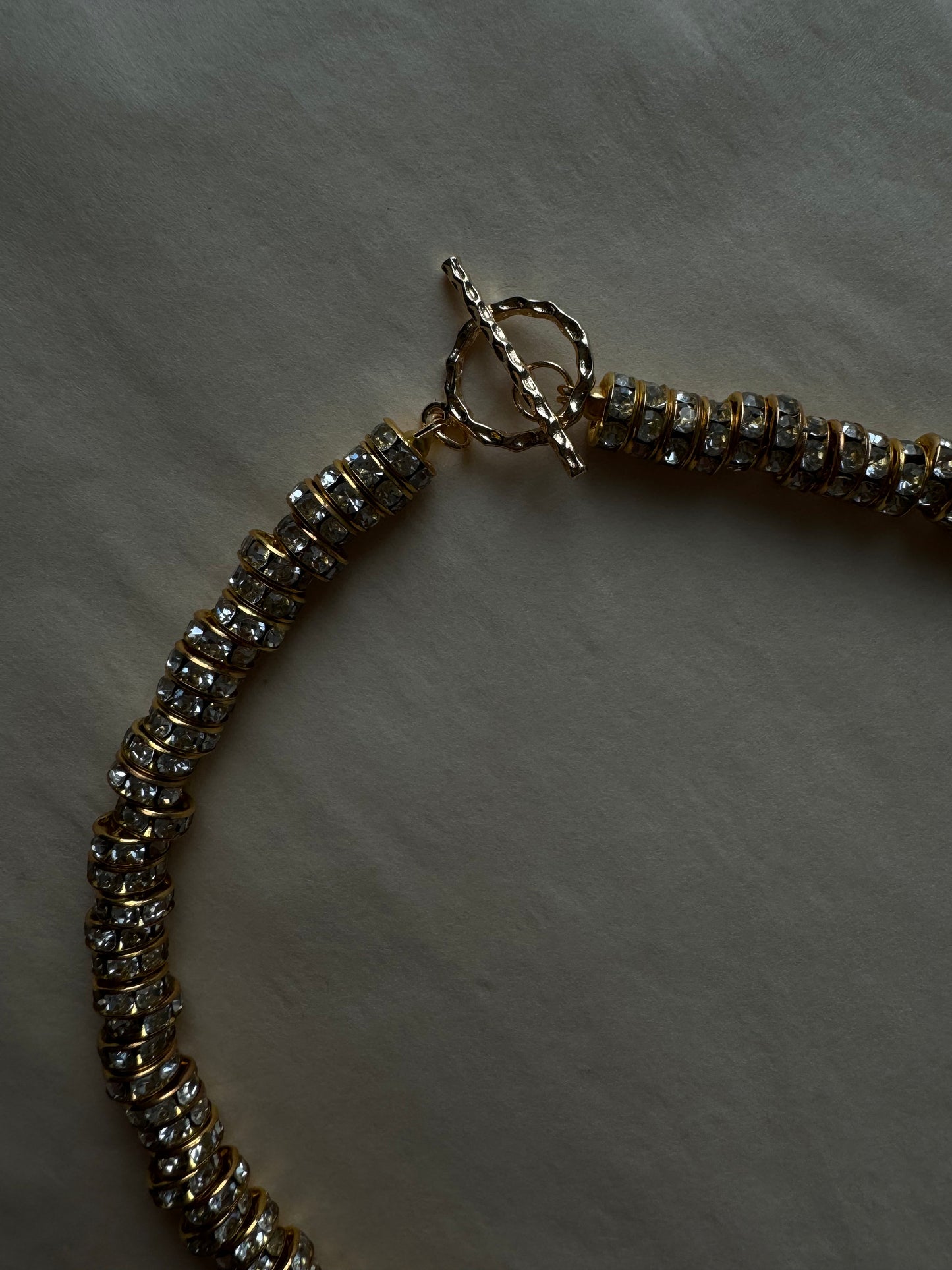 Strasskette mit Kristallherz