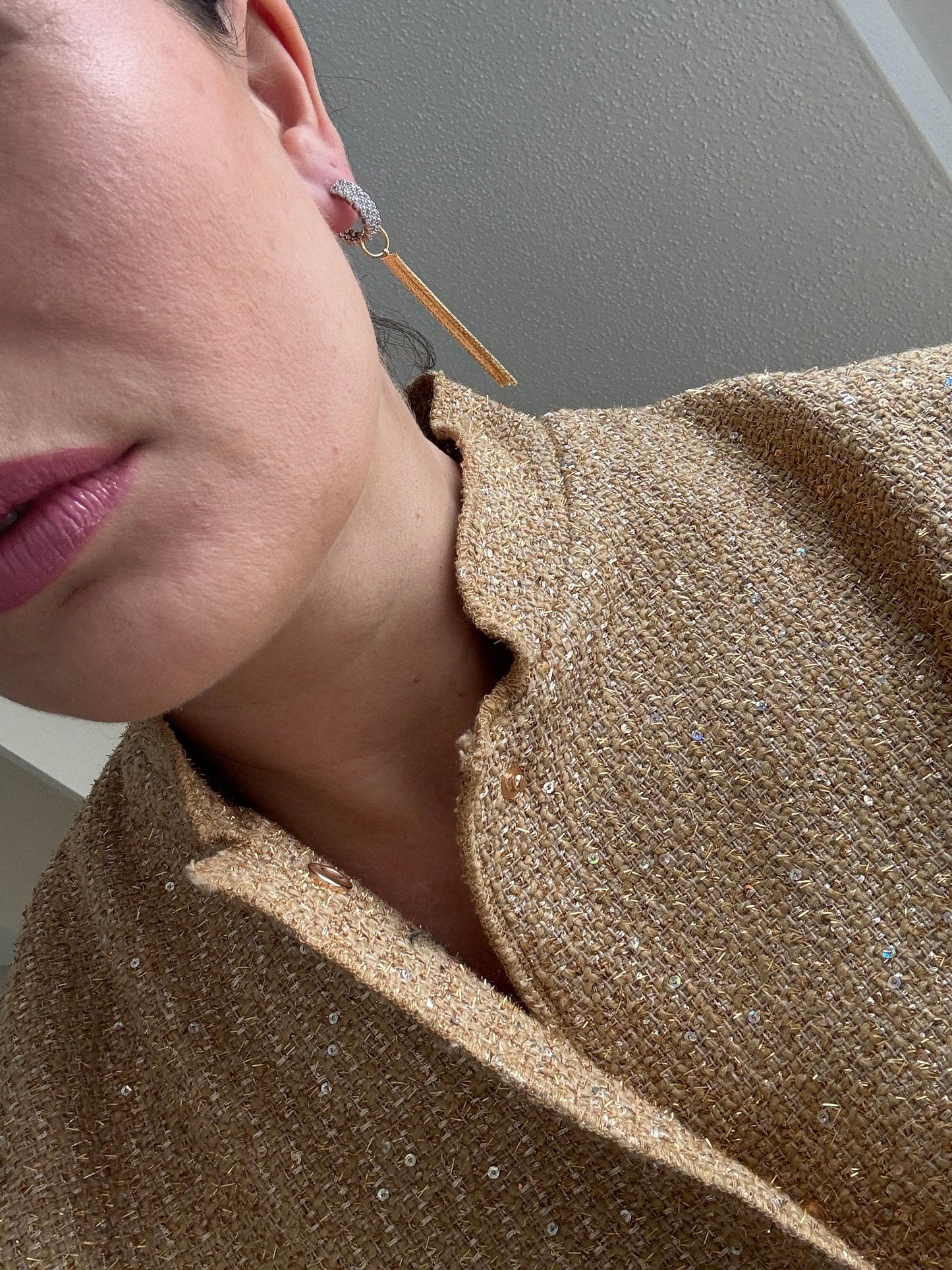 Bicolor Ohrringe aus gold & silber