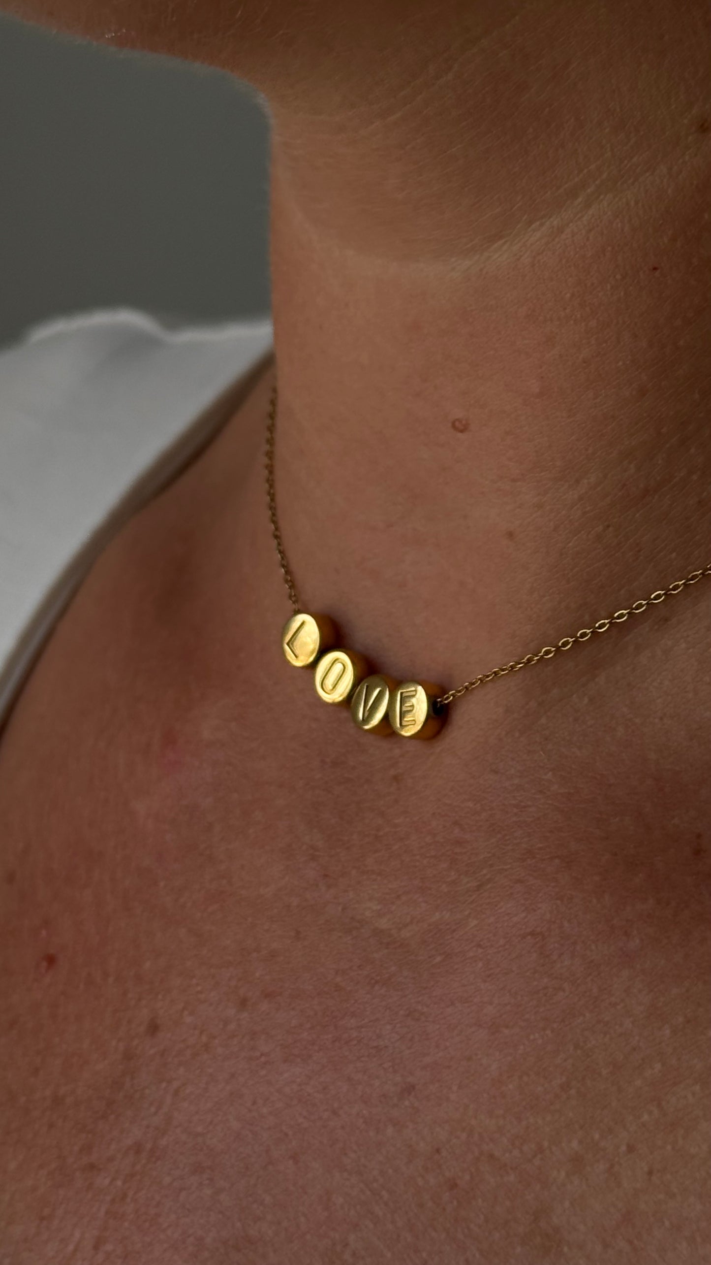 Personalisierte Kette |18 Karat vergoldet | wasserfest