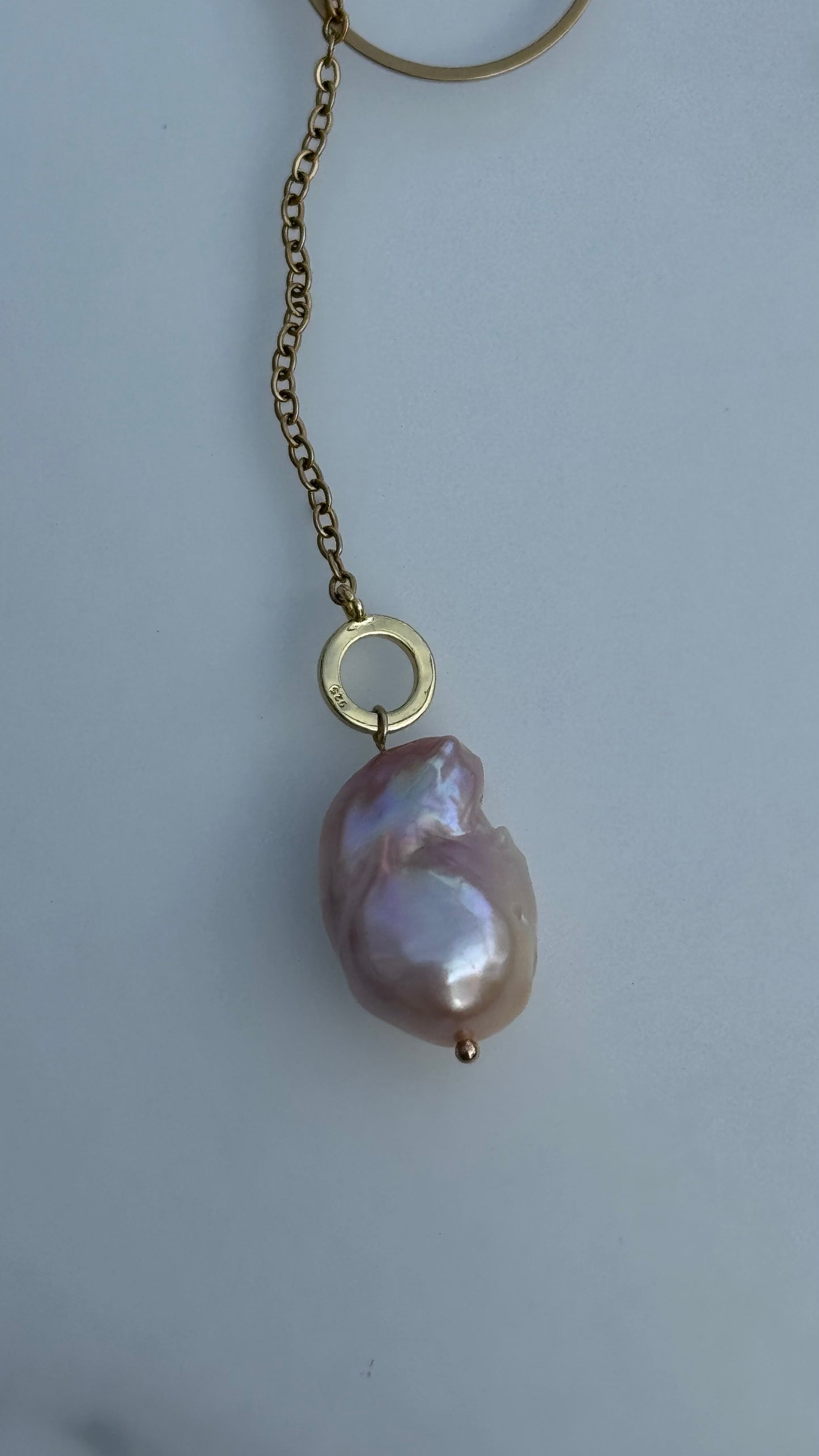 Y- Kette mit Barock Perle „Luna“