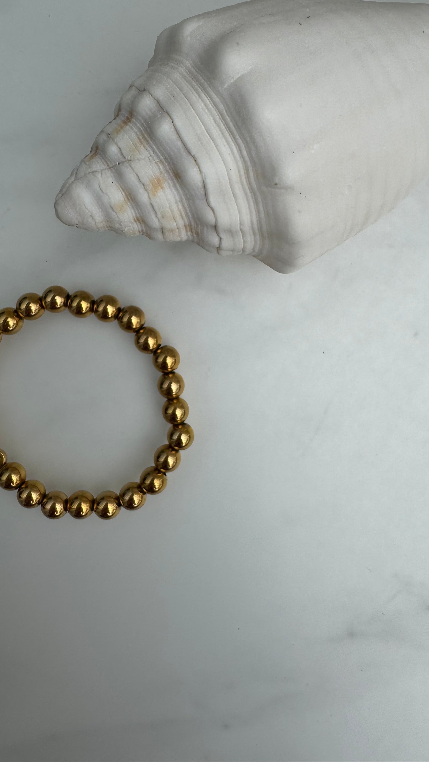 Massives Hämatitarmband aus 8 mm Kugeln