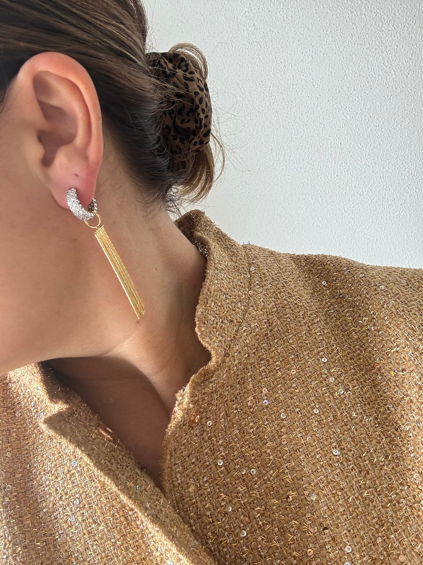 Bicolor Ohrringe aus gold & silber