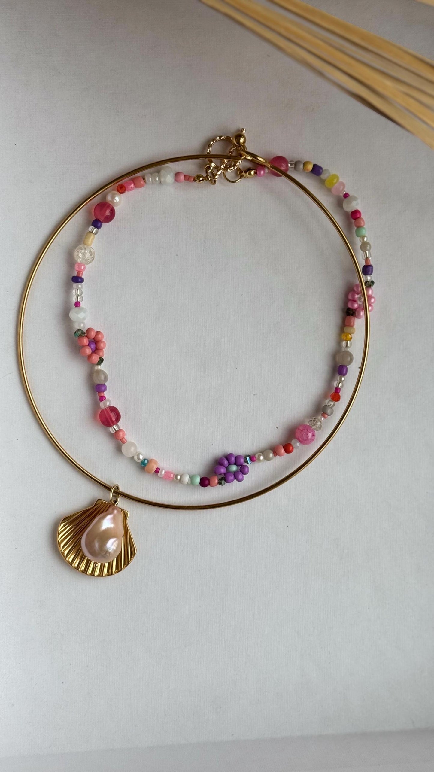 Muschel Chocker mit Barockperle